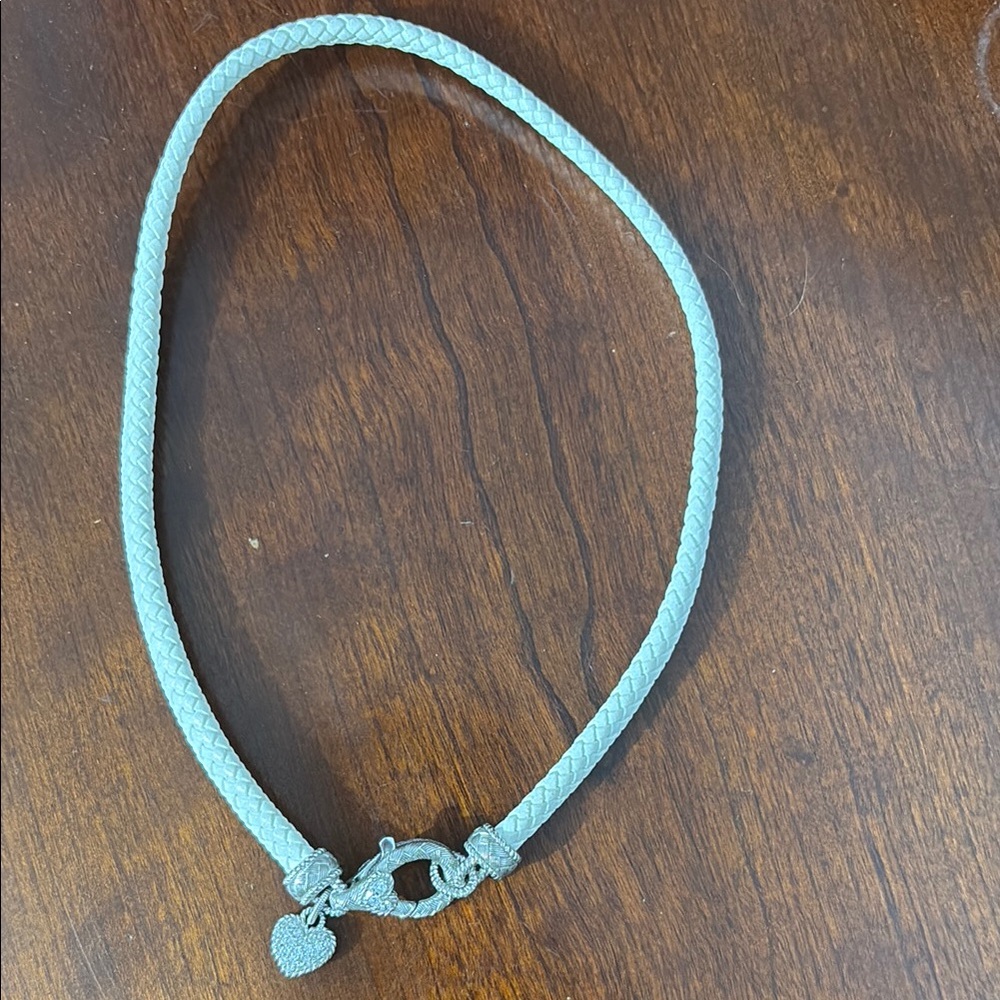Elegant Silver Braided Necklace